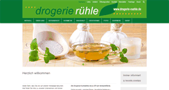 Desktop Screenshot of drogerie-ruehle.de
