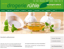 Tablet Screenshot of drogerie-ruehle.de